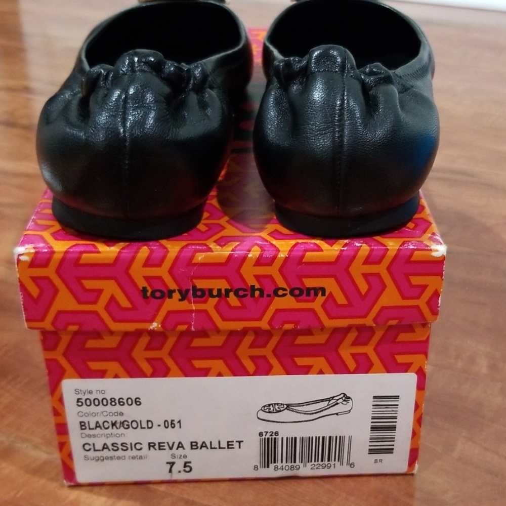 Tory burch reva black ballet flat shoes - Picture 3 of 8